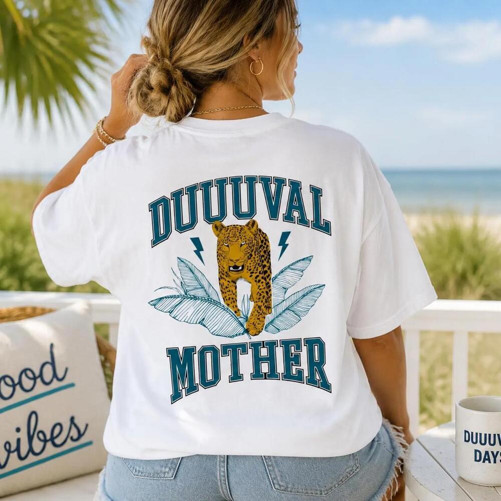 Duuuval Jacksonville Football Mom Game Day Graphic Florida Gift Tee